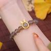 Pulsera Conejo Púrpura Humo Estilo Similar Shake Tone Jade Hetian Imitación Amatista Benmingnian Conejo Pulsera Live para Mujer