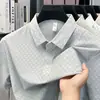 Camiseta Masculina de Manga Curta Transfronteiriça para o Verão, Polo Casual Fina de Secagem Rápida Respirável Confortável Estilosa para Homens, Dropshipping