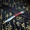 Cuchillo Plegable de Acero Inoxidable Afilado Forjado a Mano Cuchillo Pequeño Portátil Exquisito con Filo de Minoría Étnica de Xinjiang Mongolia Interior
