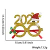 Óculos de Natal 2025 Decoração de Festa Infantil Suprimentos Decorações de Natal Adereços para Fotos Armações de Óculos de Rena