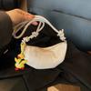 Bolsa de Bolinho com Padrão Lichia da Moda para Mulheres 2025 Nova Tendência de Primavera Simples Casual Única de Nicho Bolsa de Ombro Único Transversal