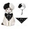 Peruca Afro Divertida Bicolor para Pets Peruca Cacheada de Palhaço Universal para Gatos, Cachorros e Patos para Festas de Feriado e Sessões de Fotos