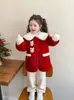 Abrigo de Lana Forrado de Polar para Niñas Otoño Invierno 2026 Nuevo Abrigo de Lana de Longitud Media para Niños Ropa Gruesa de Algodón para Bebé Niña