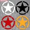 Emblema Militar Estrella de Cinco Puntas Modificado Decorativo Reflectante Impermeable Pegatina para Vehículos Eléctricos, Motocicletas, Coches, Tapa del Tanque de Combustible, Guardabarros Trasero y Calcomanía para la Carrocería