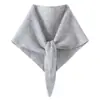 Bufanda triangular de cachemira, calentador de cuello tejido para mujer, chal de nuevo estilo otoño/invierno, bufanda de abrigo, pañuelo cuadrado pequeño