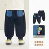 Ropa Infantil Panda Kaka Pantalones Deportivos de Dibujos Animados para Niños Pantalones de Bebé Ropa de Otoño Pantalones Largos de Otoño para Niños Pantalones Deportivos para Niñas