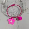 Bolsa de Andar para Bebê DIY Sino Fofo Atacado e Varejo Borracha Macia Chaveiro de Flor Anel Colorido Criativo de Fio