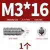 Aço Inoxidável 304/316 Soquete Sextavado Ponta Afiada Parafuso de Fixação Cabeça Cega para Máquina M4M5M6M8M10