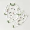 Ropa interior para niños, ropa de casa, conjunto de algodón para bebés, primavera y otoño, camiseta de manga larga para niños y niñas, ropa cálida de otoño para bebés, calzoncillos largos