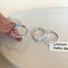 Anillo de Estrella de Zircón con Esmalte Azul Goteado para Mujer Diseño Nicho Anillo de Dedo Abierto Moda Popular en Internet Traje Personalizado Anillo