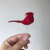 Clip de pájaro Cardenal Rojo de Amazon Adornos Navideños de Cardenal para Árbol Decoración de Muebles con Patas