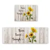 Tapete Estilo Pastoral Daifa TEMU Tapete de Cozinha Amazon Tapete Decorativo de Chão Flor de Girassol Tapete de Entrada