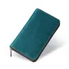 Capa Superior Cuero Vacuno Cremallera Bolsa de Almacenamiento para Bolígrafos Cuero Crazy Horse Estuche para Lápices de Punta Redonda de Gran Capacidad Estuche para Lápices Estuche para Artículos de Papelería Bolso de Mano