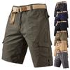 Calças Masculinas Transfronteiriças com Múltiplos Bolsos Verão Novo Corte Reto Shorts de Trabalho Shorts Esportivos Shorts Casuais para Homens