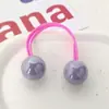 Elástico de Borracha Infantil Kuromi Fofo Alta Elasticidade Sanrio Não Machuca o Cabelo Faixa de Cabeça para Bebê Faixa de Cabelo Corda Colorida
