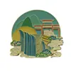Adesivos Magnéticos de Metal para Geladeira Estilo Chinês Atrações Turísticas da Cidade Adesivos Magnéticos de Memória Presentes de Formatura Adesivos de Geladeira de Liga de Zinco Pintado
