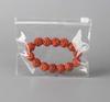 Bolsa de almacenamiento de joyería de PVC transparente con cremallera, conveniente a prueba de polvo, antioxidante, bolsa para cable de datos, bolsa de nuez para texto