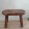 Reposapiés de Madera Maciza Taburete Pequeño Banco Pequeño Sala de Estar Almacenamiento Estante para Flores Banco Pequeño Elevador Lavandería Cambio de Zapatos