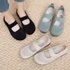 Zapatos de Malla Transpirables de Verano para Mujer, Zapatos de Tela Old Beijing, Suela Suave Cómodos Zapatos para Mamá, Zapatos Planos Casuales Ligeros