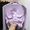 Blusa de segunda pele para meninas, nova coleção outono/inverno 2026, camiseta infantil, blusa de manga longa slim fit com estampa de desenho animado para meninas pequenas