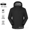 Chaqueta con capucha a prueba de viento e impermeable para senderismo y trekking al aire libre, unisex, adecuada para exposiciones y trabajo, personalizable con impresión de logotipo