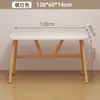 Mesa de Comedor Estilo Crema, Lujo Ligero, Simple y Moderna, Mesa de Comedor Pequeña para Viviendas de Alquiler, Mesa de Comedor Simple, Una Mesa y Cuatro Sillas