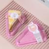 Caja Triangular Gruesa Personalizada al por Mayor para Pastel en Capas Cortado en Porciones Empaque para Postres Blíster Horneado Pastelería Occidental Horneado