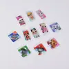 Adesivos Planos para Crianças, Adesivos Decorativos Divertidos da Série de Personagens de Desenho Animado e Anime, Adesivos de Papel Revestido para Artesanato DIY Infantil
