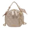 Bolso sobaquero bordado rómbico 2024 verano nuevo bolso de mujer popular textura cadena bolso bandolera portátil pequeño bolso redondo