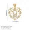 Nuevo Colgante de Joyería de Alto Nivel Chapado en Oro con Circonita Dopamina de Amazon Collar de Moda Transfronterizo para Hombres y Mujeres