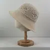 Nuevo Sombrero de Pescador Coreano de Ala Ancha Calado para Mujer, Versátil para Primavera y Verano, Sombrero de Cubo con Protección Solar, Plegable y Moderno