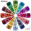 Amazon Ocean Anchor Lentejuelas 12 Colores Mezclados Lentejuelas para Arte de Uñas Set de Brillo Joyería para Arte de Uñas Perforación Pegatinas para Uñas