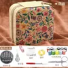 Kit de costura para uso doméstico, kit de costura de alta calidad set 203, set de hilos gruesos, hilo para coser, hilo para mezclilla, caja de costura