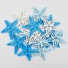 Estrella de mar/concha de 5 cm tres colores manualidades decorativas de madera bloques de construcción pintados para niños