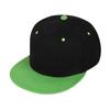 Chapéus de Aba Reta Atacado, Boné Bico de Pato Verde de Pele Sintética, Chapéu de Aba Larga Bordado Colorido, Chapéu para Dança de Rua Hip-Hop, Boné de Beisebol Estampado, Marca Tendência