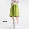 Shorts waffle pantalones finos de verano casuales pantalones medios para hombre modernos holgados shorts deportivos pesados americanos