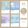 Cuaderno Cuadrado Partner B5 con Cubierta de Alta Calidad, Estilo Estético Xiaohongshu, Cuaderno Grueso Fresco A5 para Estudiantes y Oficina al por Mayor