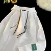 Sudaderas con capucha para hombre y mujer, primavera y otoño, peso pesado, marca americana trendy negra, sudaderas holgadas para adolescentes, disponibles en colores blanco y albaricoque.