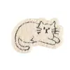 Original Nuevo Dibujo Animado Lindo Bordado de Toalla Gatito Beige Estilo Autoadhesivo Adecuado para Parche de Bordado para Carcasa de Teléfono DIY