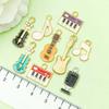Mezcla 40 Dibujos Animados Europeos y Americanos de Goteo de Aceite Instrumentos Musicales Guitarra Piano Tono Aleación Colgante Pulsera DIY Accesorios de Joyería