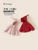Roupa infantil Bangxuan, agasalho infantil, chapéu pontudo, casaco de inverno quente para bebês, agasalho liso triplo para bebês, jaqueta de plumas para meninas