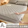 Protector de colchón acolchado de algodón 100% puro, grosor clase A para bebés, que rodea completamente el colchón, funda a prueba de polvo