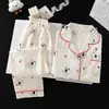 Pijama infantil estilo princesa, de manga larga, para primavera y otoño, con diseño de nube de dibujos animados, hecho de algodón fino, nueva colección 2026, ropa de estar para niñas de verano