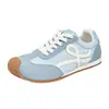 Zapatos de entrenamiento alemanes para mujer estilo retro americano, con bloques de color, suela blanda, versátiles, de alta apariencia, casuales, estilo minimalista, zapatos sencillos cómodos y ligeros