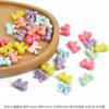 Cuentas acrílicas con forma de oso macarrón de AliExpress, hechas a mano, para hacer pulseras y collares, accesorios para niños.
