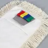 Mopa Plana para el Hogar con Hilo de Algodón, Mopa Giratoria para Limpiar Suelos, Mopa Perezosa de Hotel, Mopa Ancha Absorbente de Agua para Polvo, Doble Uso para Limpieza Seca y Húmeda