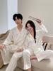 Série Miao Qianjin Strass Quente Estilo Luxo Leve Pijama Manga Longa Outono e Inverno Confortável Conjunto para Casa Venda por Atacado