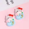 Accesorios de Nube Arcoíris Tricolor de Resina para Diademas DIY, Accesorios Hechos a Mano, Fundas para Teléfono Móvil, Estuches de Papelería, Material Decorativo