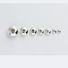 S925 prata lisa 3-8mm contas planas disco voador contas ábaco contas de cristal pulseira roda contas espaçador contas acessórios S0317