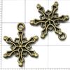 Mezcla 20 Colgantes de Aleación Serie Navidad Verde Antiguo Papá Noel Copo de Nieve Colgante de Regalo Accesorios de Joyería DIY